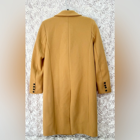 PRINCESS POLLY Women's Long Brown Winter Pea Coat Double Breasted Size XS/ S - Picture 3 of 10